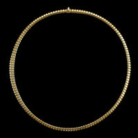 Bulgari 18K Yellow Gold Estate Tubogas Necklace