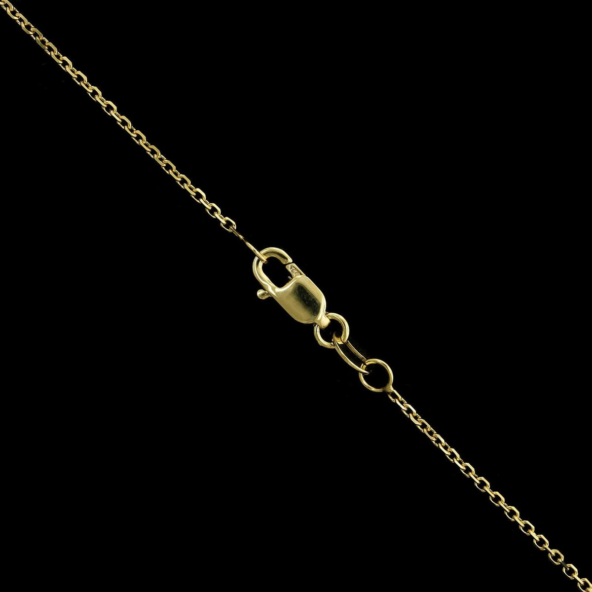 18K Yellow Gold Estate Mabe Pearl and Diamond Pendant Necklace