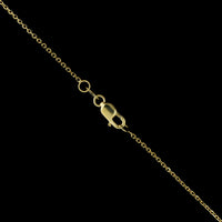 14K Yellow Gold Estate Diamond Heart Pendant Necklace