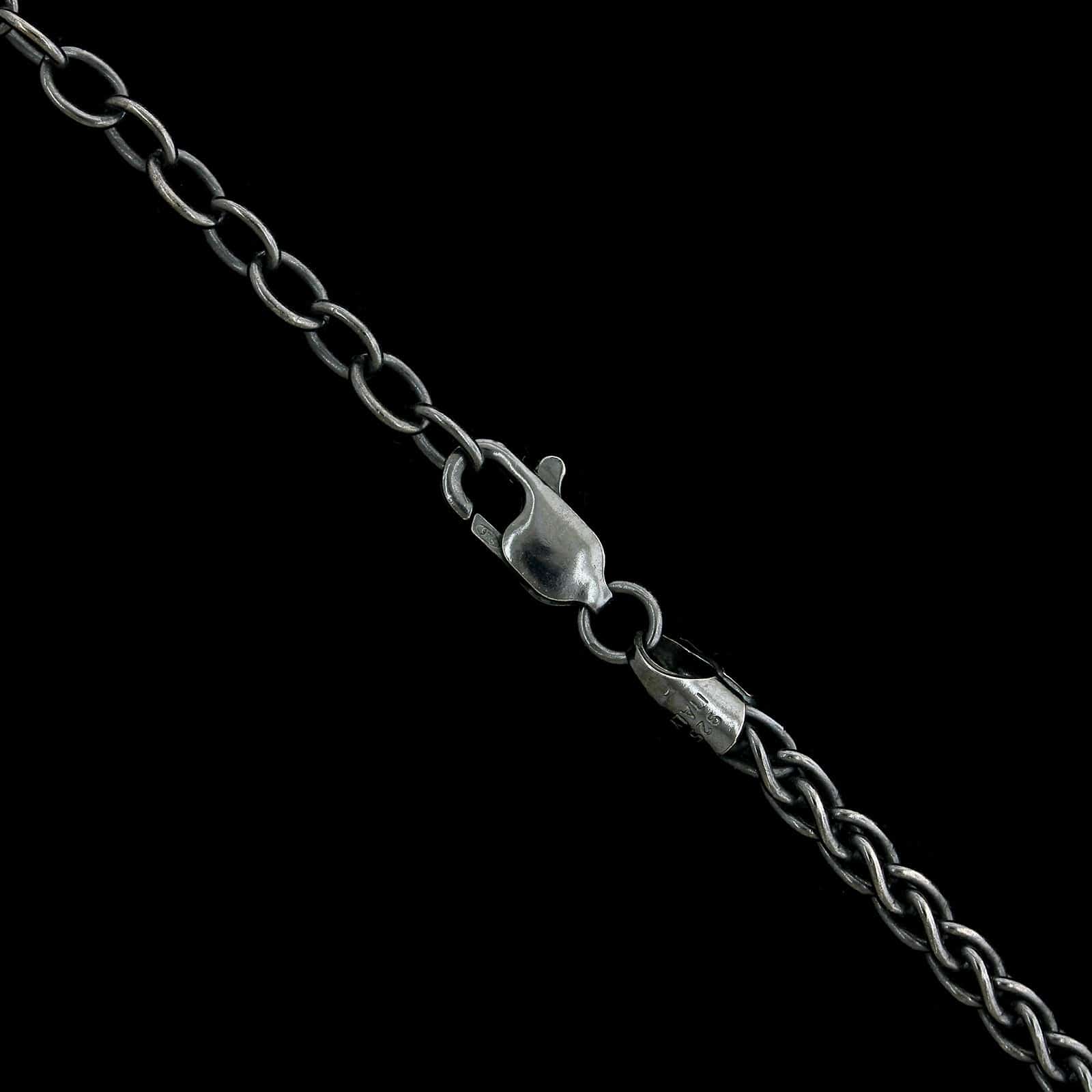 Lika Behar Sterling Silver 24K Yellow Gold Estate Aquamarine Pendant Necklace