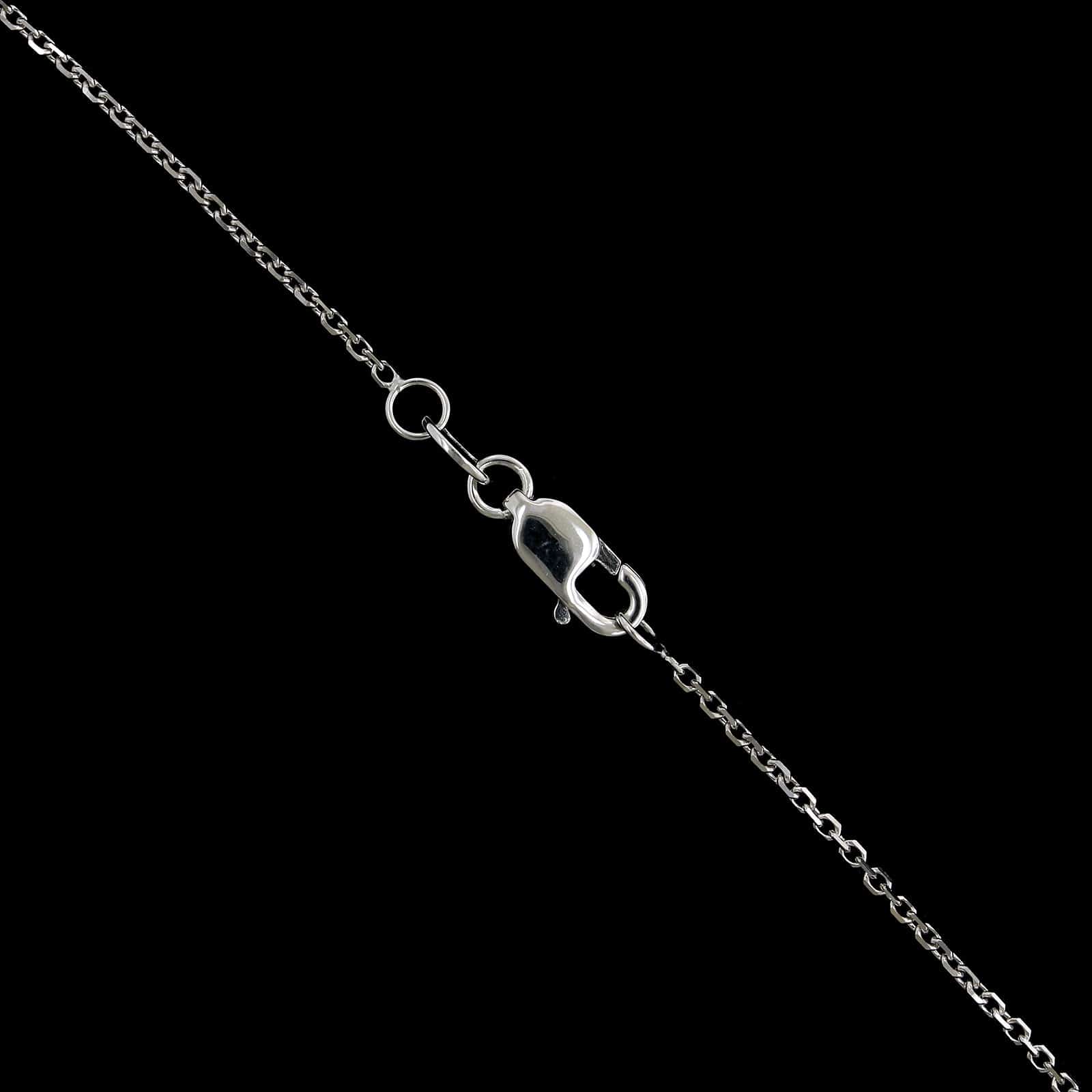 18K Two Tone Gold Estate Blue Zircon Tanzanite and Diamond Pendant Necklace
