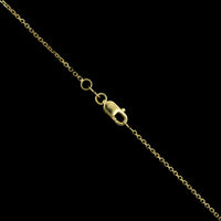 18K Yellow Gold Estate Diamond Pendant Necklace