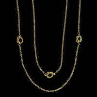 14K Yellow Gold Estate Longchain Necklace