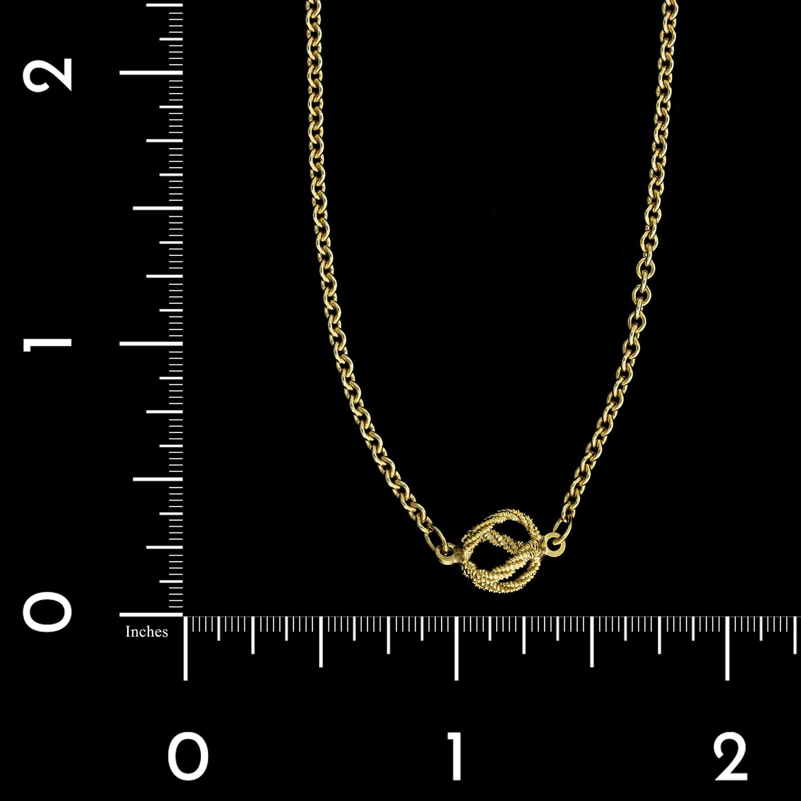 14K Yellow Gold Estate Longchain Necklace