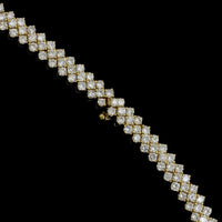 18K Yellow Gold Estate Diamond Necklace