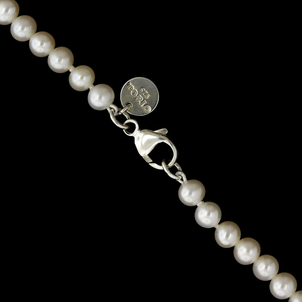 Tiffany & Co. Sterling Silver Estate Freshwater Cultured Pearl Ziegfeld Collection Necklace