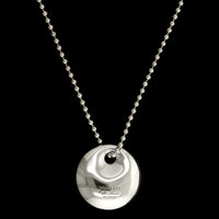 Tiffany & Co. Elsa Peretti Sterling Silver Estate Disk Pendant Necklace