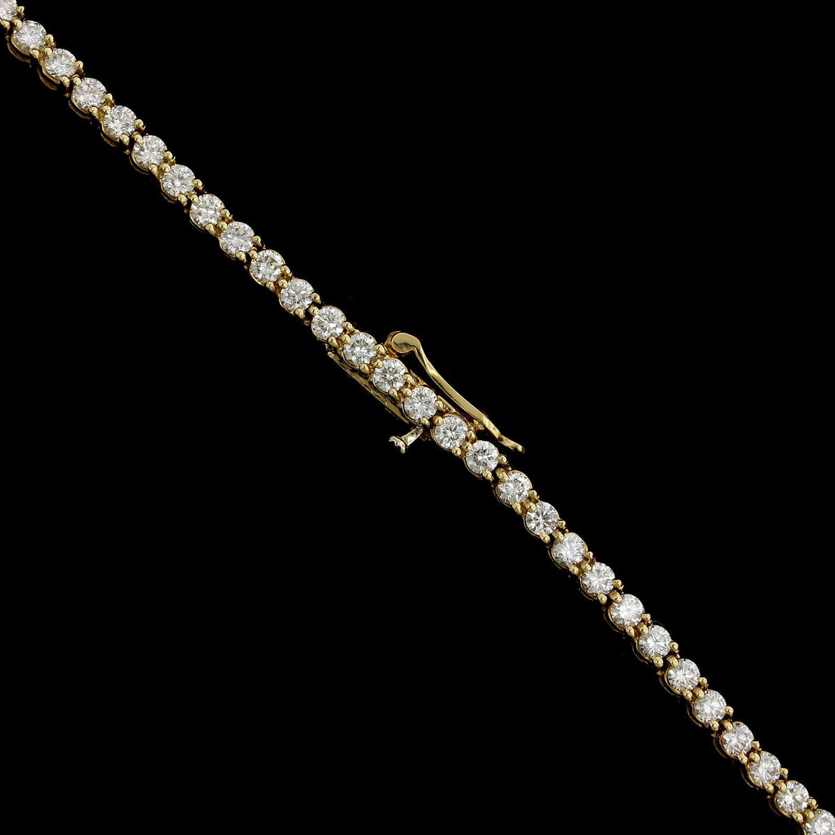 Tiffany & Co. 18K Yellow Gold Estate Diamond Riviere Necklace