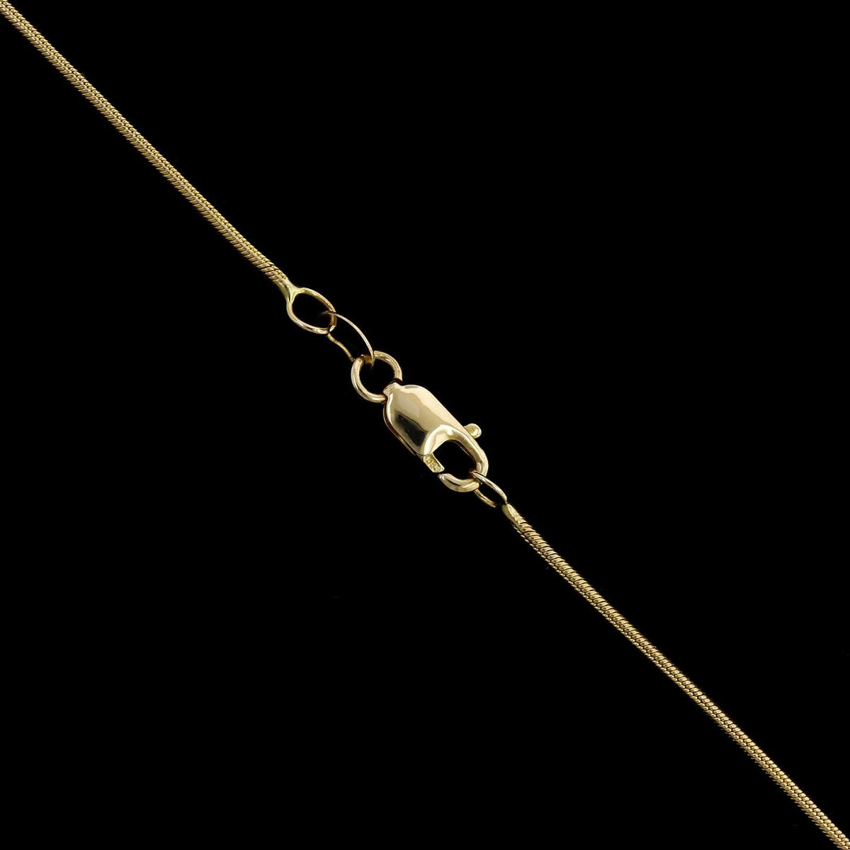 14K Two-tone Gold Estate Diamond Slide Pendant Necklace