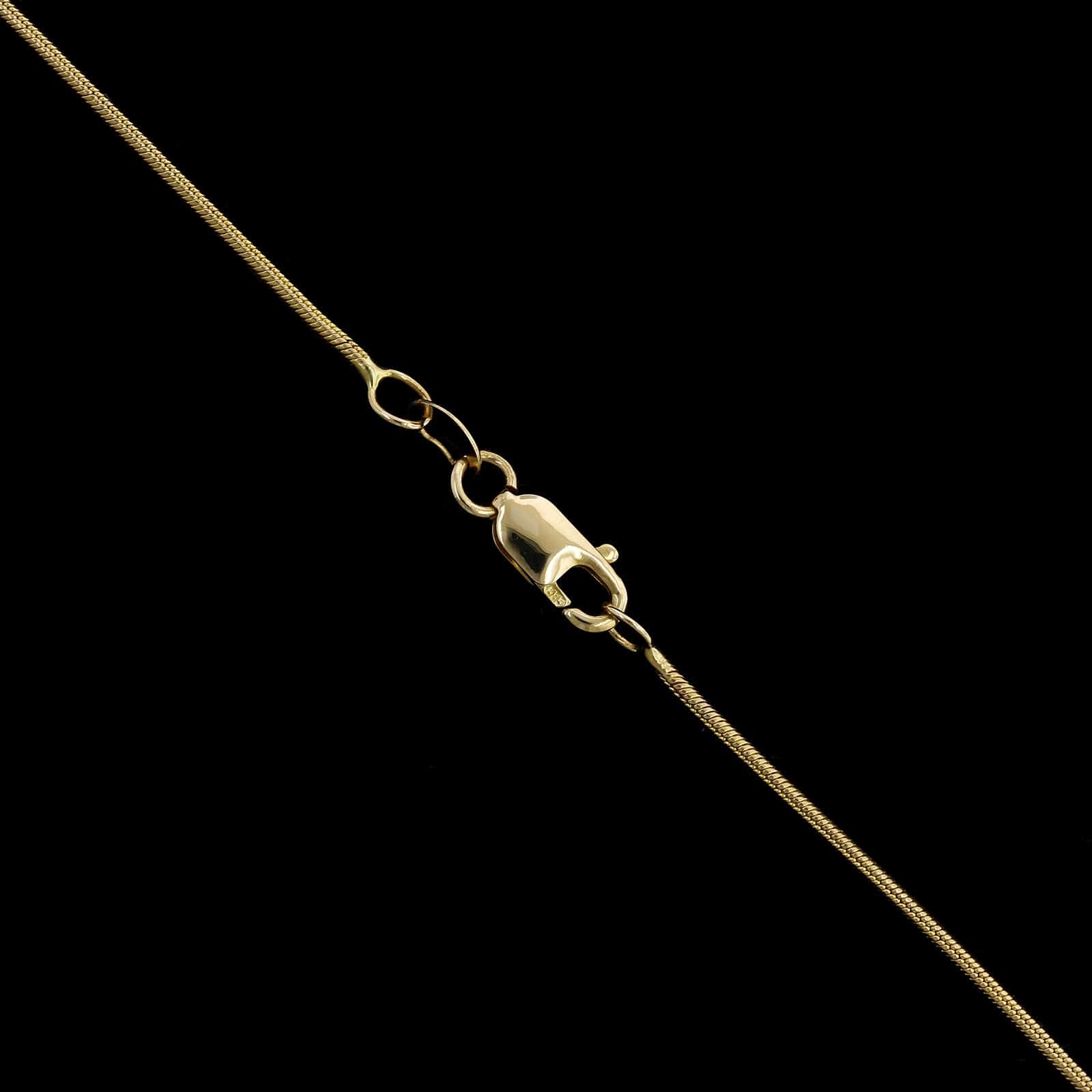 14K Two-tone Gold Estate Diamond Slide Pendant Necklace