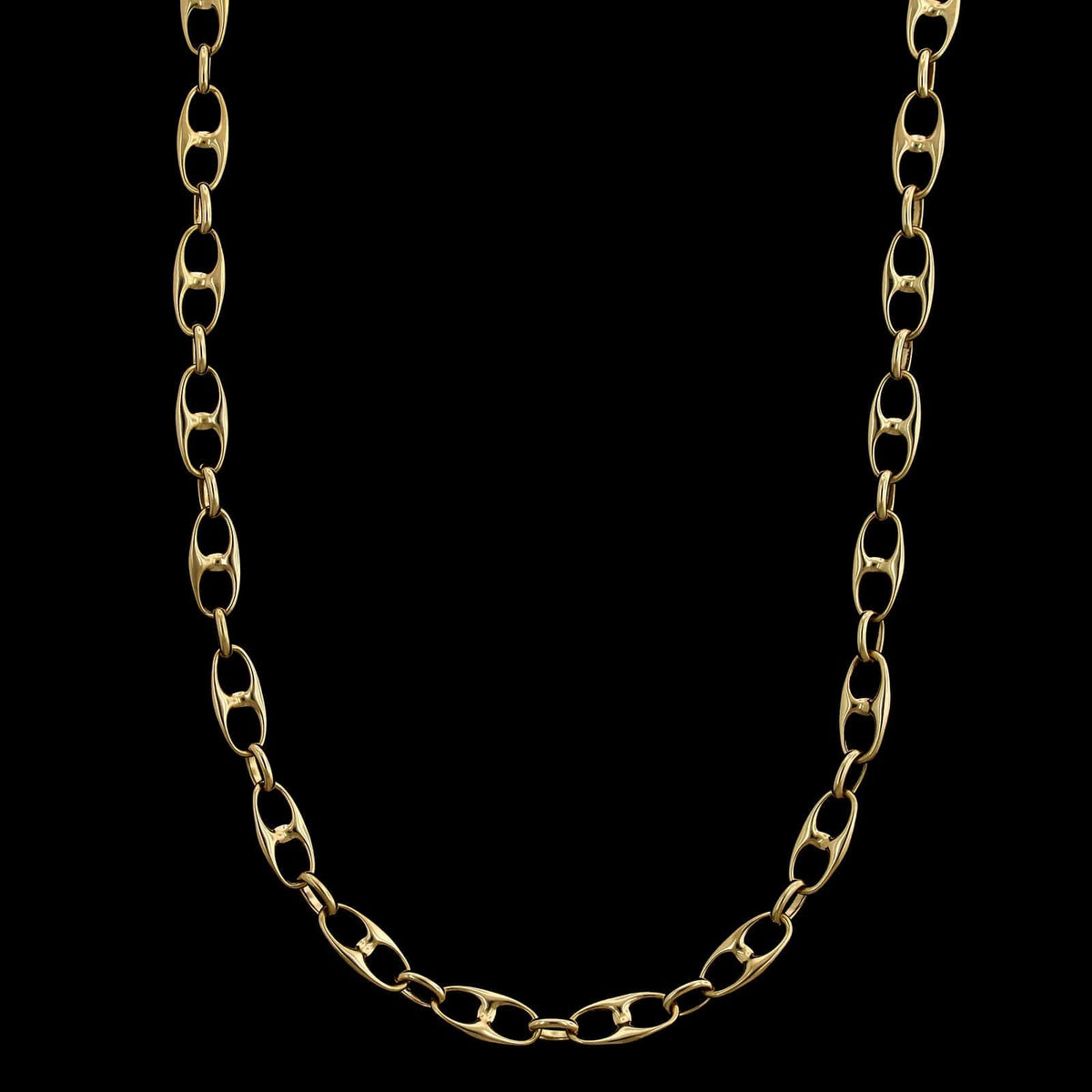Vintage 18K Yellow Gold Estate Anchor Chain