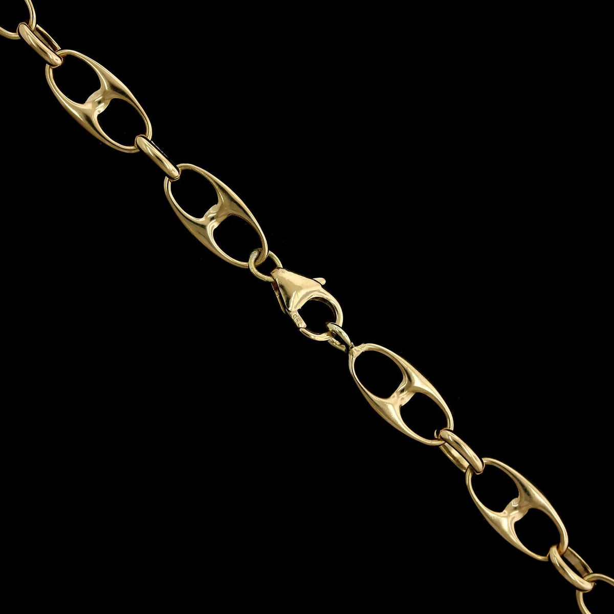 Vintage 18K Yellow Gold Estate Anchor Chain
