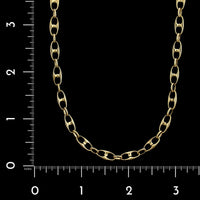 Vintage 18K Yellow Gold Estate Anchor Chain