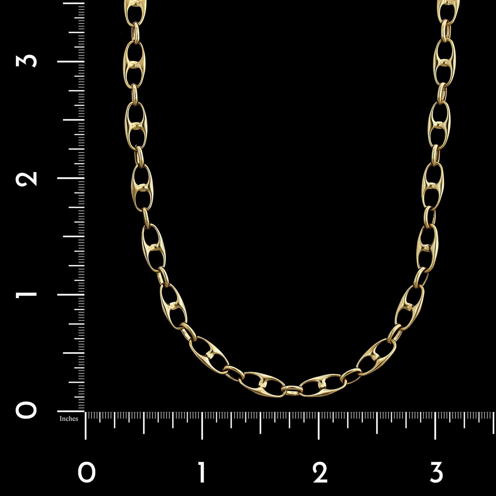 Vintage 18K Yellow Gold Estate Anchor Chain