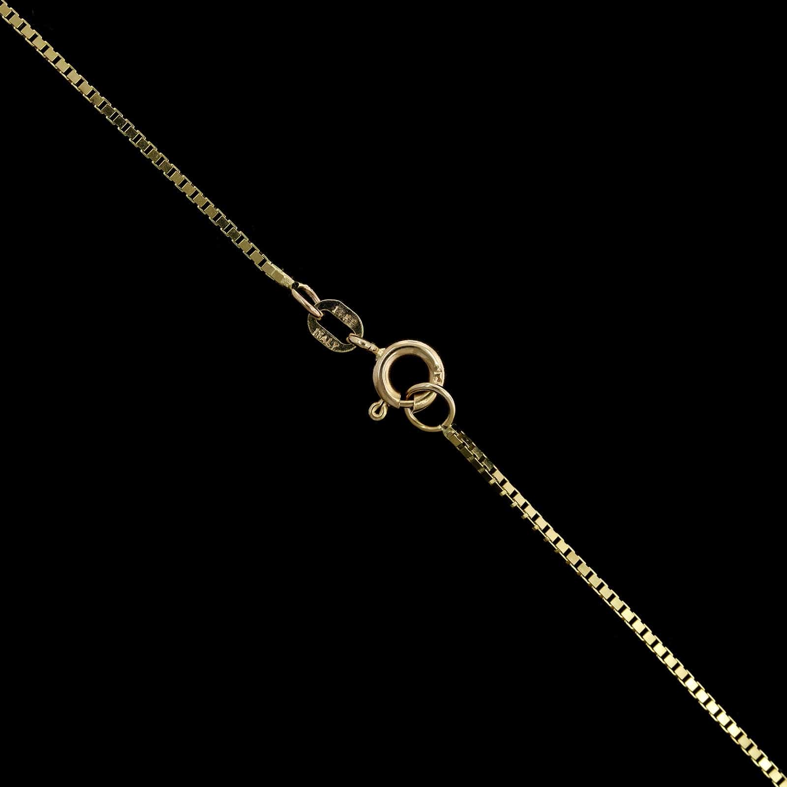 14K Yellow Gold Estate Diamond Necklace