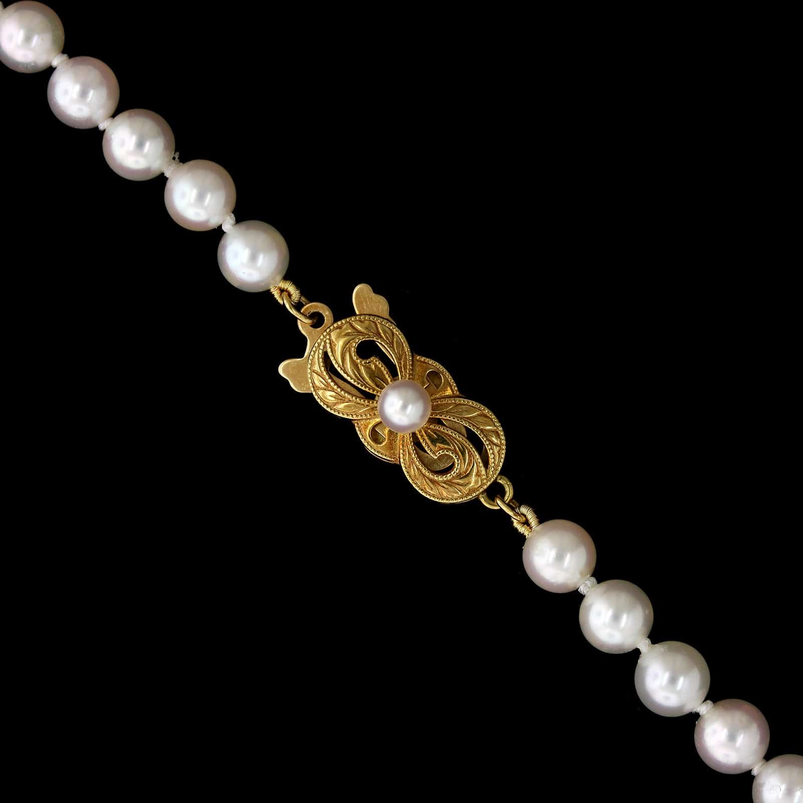 Mikimoto Estate Cultured Pearl Necklace