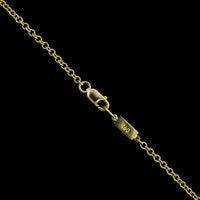 Ron Hami 18K Yellow Gold Estate Diamond Circle Pendant Necklace
