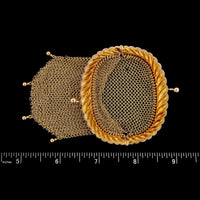 14K Yellow Gold Estate Mesh Coin Purse/Pendant
