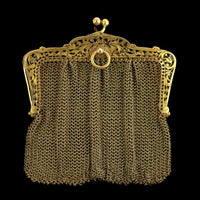 Antique Tiffany & Co. 14K Yellow Gold Estate Mesh Purse