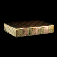 Vintage 14K Rose and Yellow Gold Estate Diamond Compact