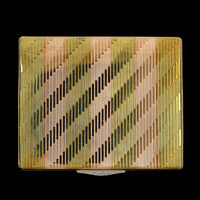 Vintage 14K Rose and Yellow Gold Estate Diamond Compact