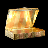 Vintage 14K Rose and Yellow Gold Estate Diamond Compact