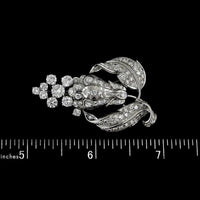 Platinum Estate Diamond Pin/Pendant