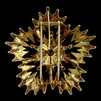 18K Yellow Gold Estate Ruby and Diamond Brooch