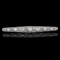 Edwardian Estate Diamond Bar Pin