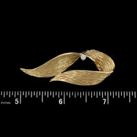 Danker 14K Yellow Gold Estate Diamond Pin