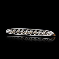 Vintage 14K Two-tone Gold Estate Cultured Seed Pearl Pin