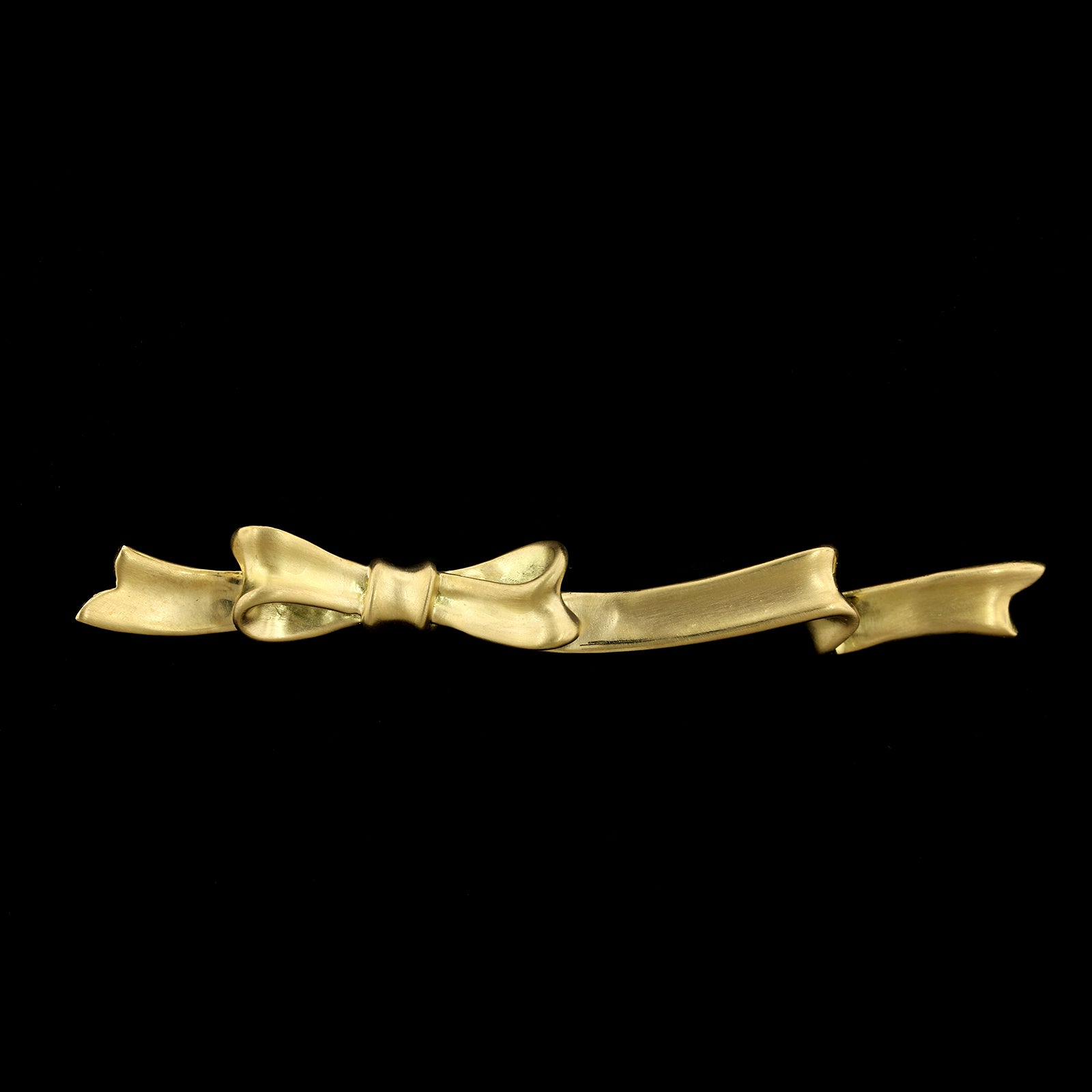 Angela Cummings 18K Yellow Gold Estate Bow Pin, 18k yellow gold, Long's Jewelers