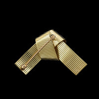 14K Yellow Gold Estate Ribbon Pin, 14k yellow gold, Long's Jewelers