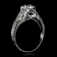 Vintage Platinum Diamond Engagement Ring