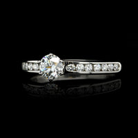 Tiffany & Co. Platinum Estate Diamond Solitaire Engagement Ring
