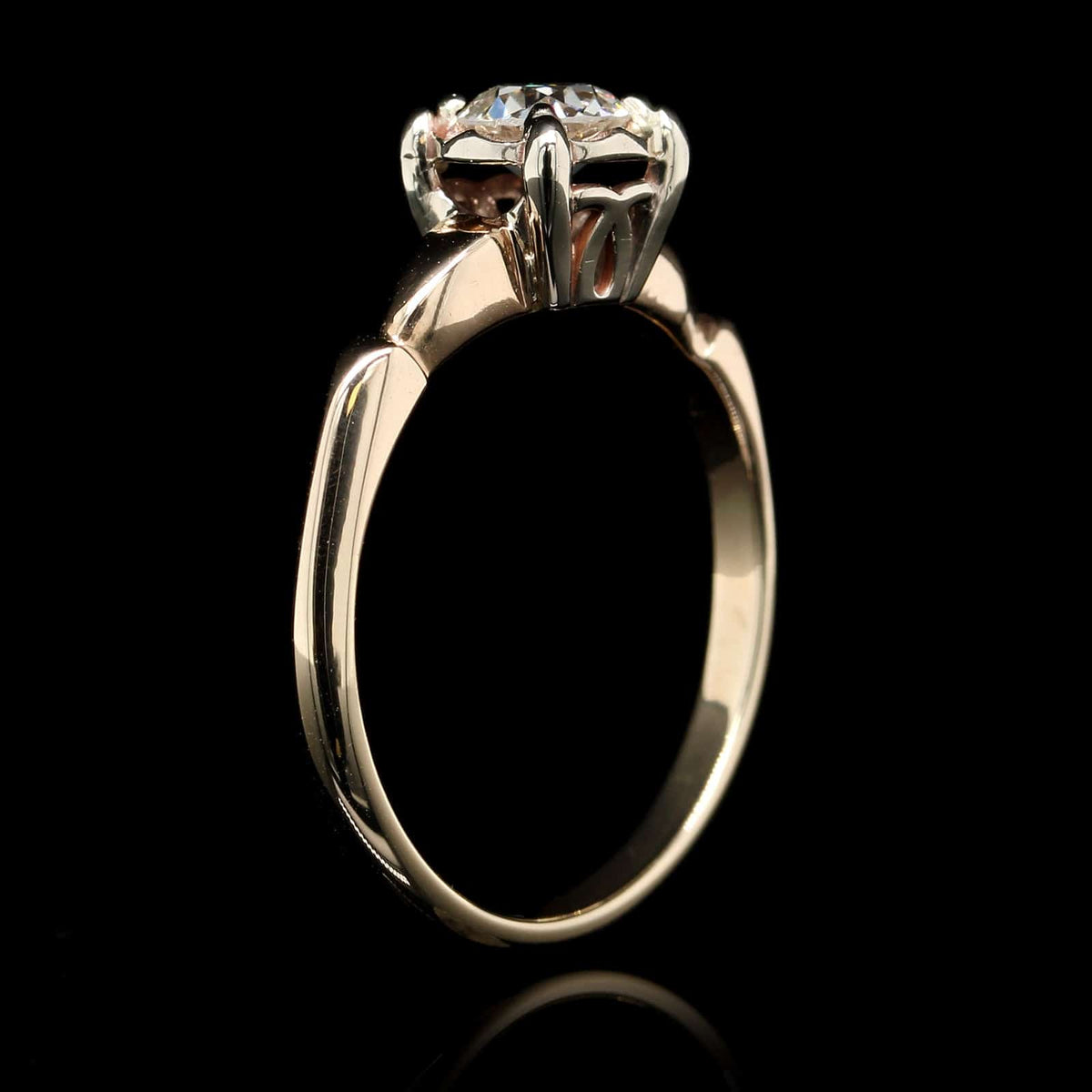 14K Yellow Gold Estate Diamond Ring