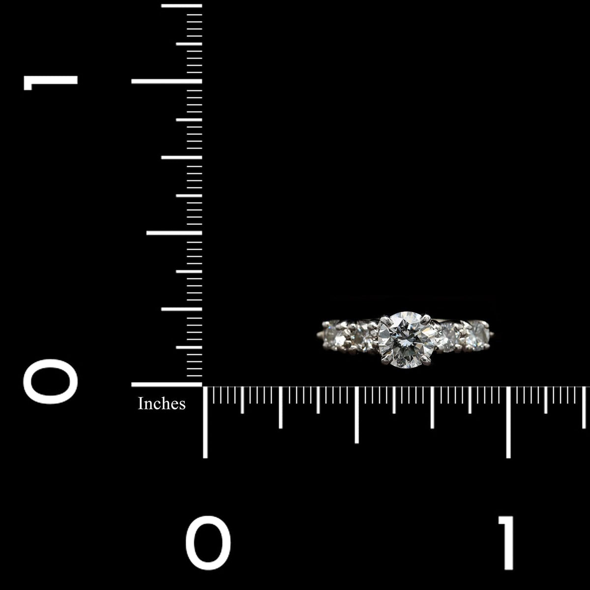 14K White Gold Estate Diamond Engagement Ring
