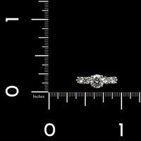 14K White Gold Estate Diamond Engagement Ring