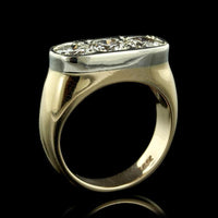 14K Two-Tone Gold Estate Diamond Ring