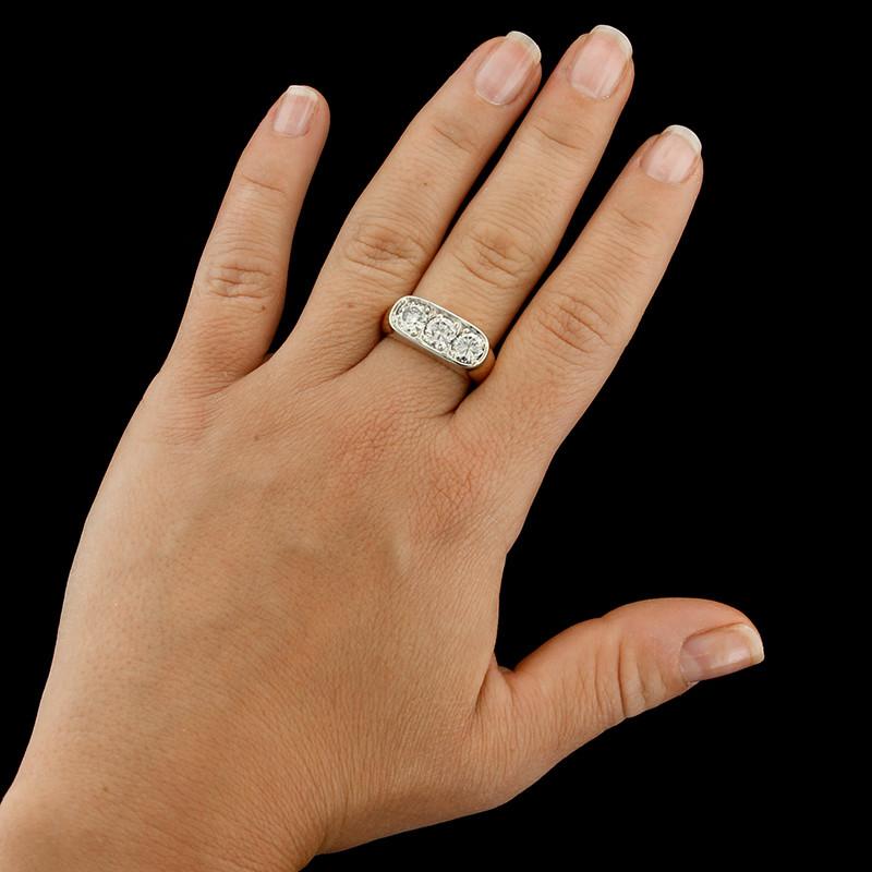 14K Two-Tone Gold Estate Diamond Ring