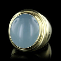 18K Yellow Gold Aquamarine Ring