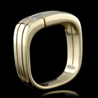18K Yellow Gold Estate Diamond Ring