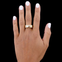 18K Yellow Gold Estate Diamond Ring