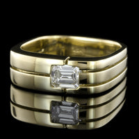 18K Yellow Gold Estate Diamond Ring