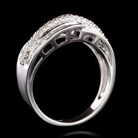 18K White Gold Estate Diamond Ring