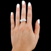 18K White Gold Estate Diamond Ring