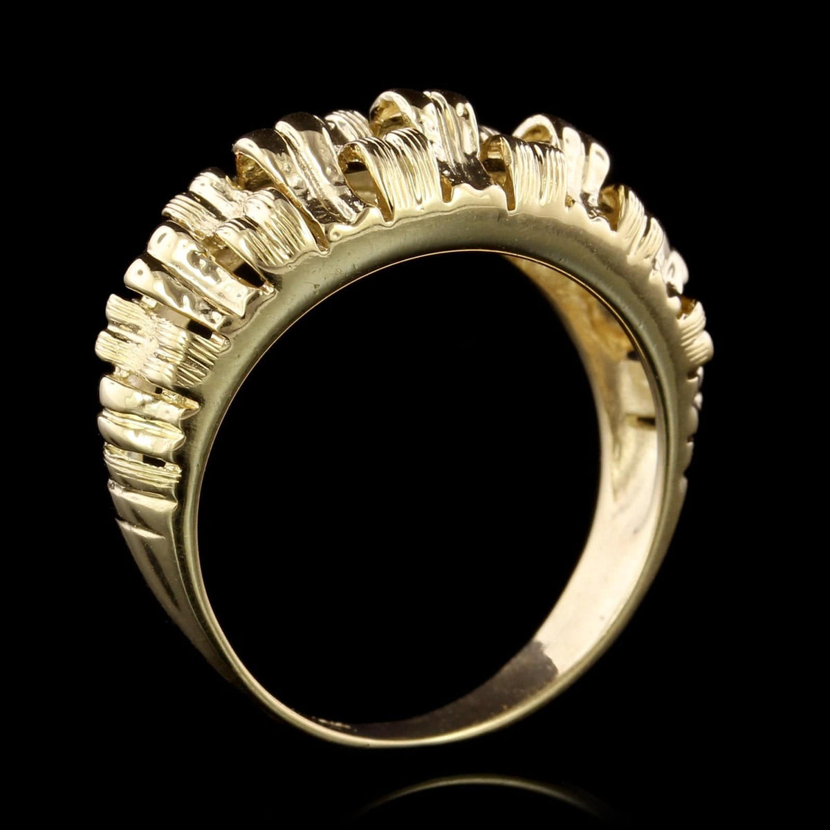 18K Yellow Gold Dome Ring