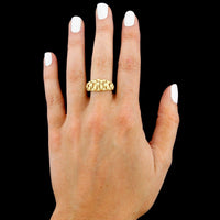 18K Yellow Gold Dome Ring
