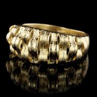 18K Yellow Gold Dome Ring