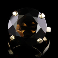 14K Yellow Gold Estate Smoky Quartz Ring